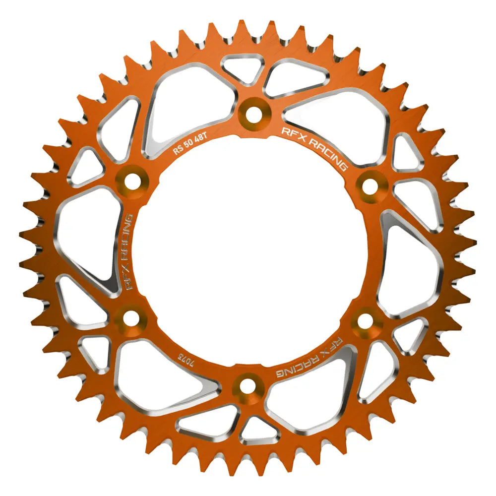RFX Aluminum Rear Sprocket FXRS 51-49 99OR - Orange 49T Husq GAS