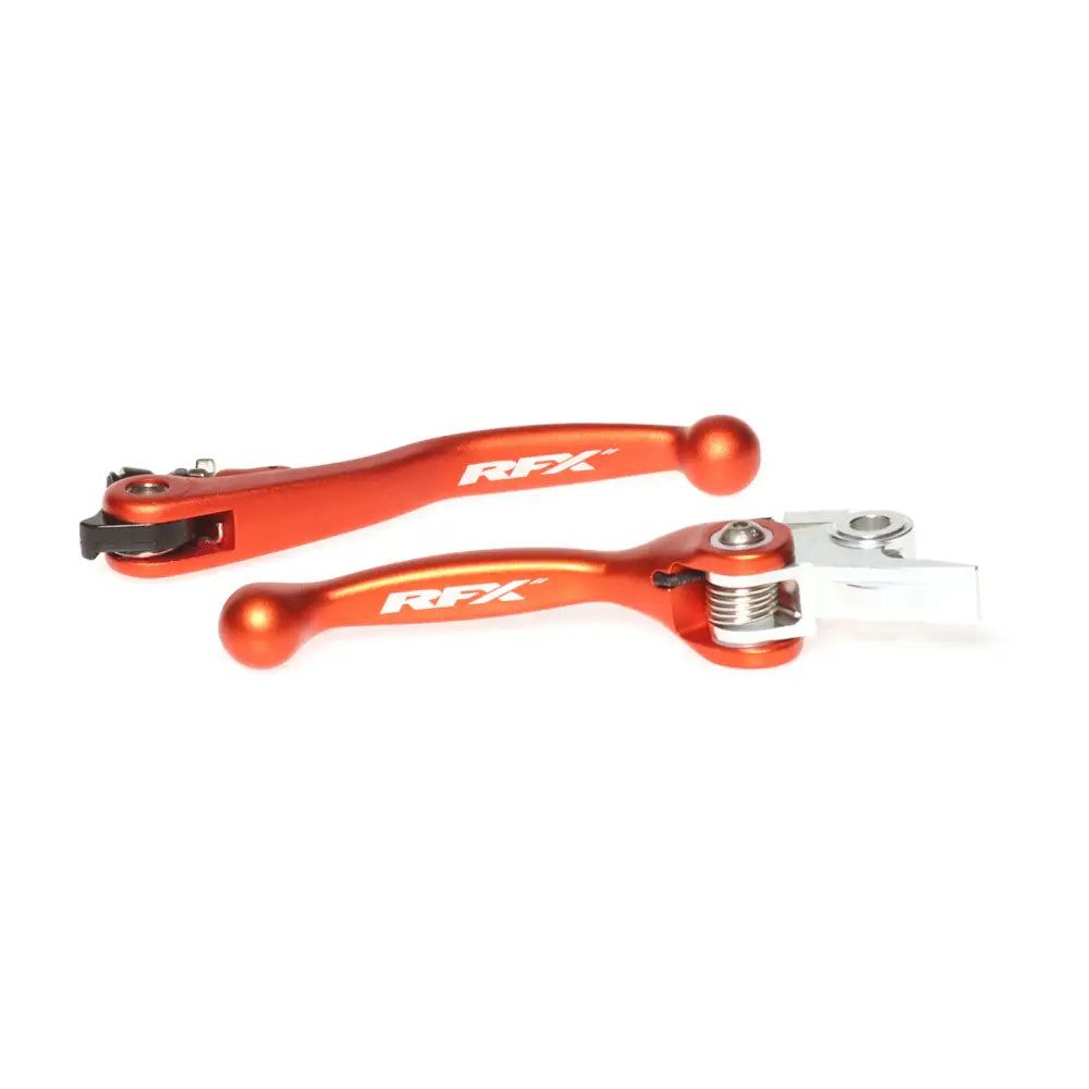 RFX Forged Aluminum Flex Levers FXFL 50800 55OR - Orange Flexible Lever Set