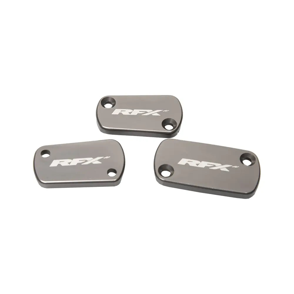 RFX Master Cylinder Covers Brakes FXRC 21200 99H2 - Gray Reservoir Cap Kit