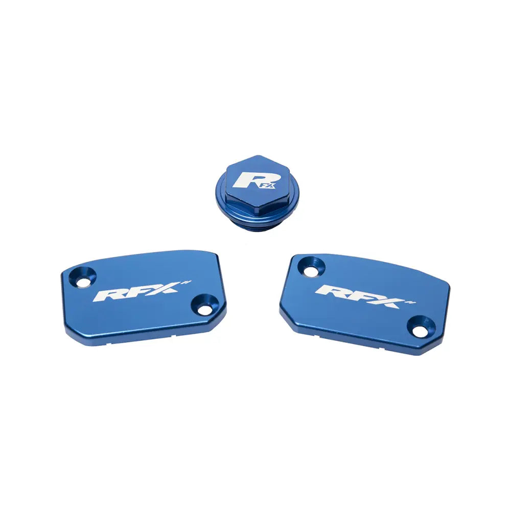 RFX Master Cylinder Covers Brakes FXRC 72000 99BU - Blue Reservoir Cap Kit Husq Brembo