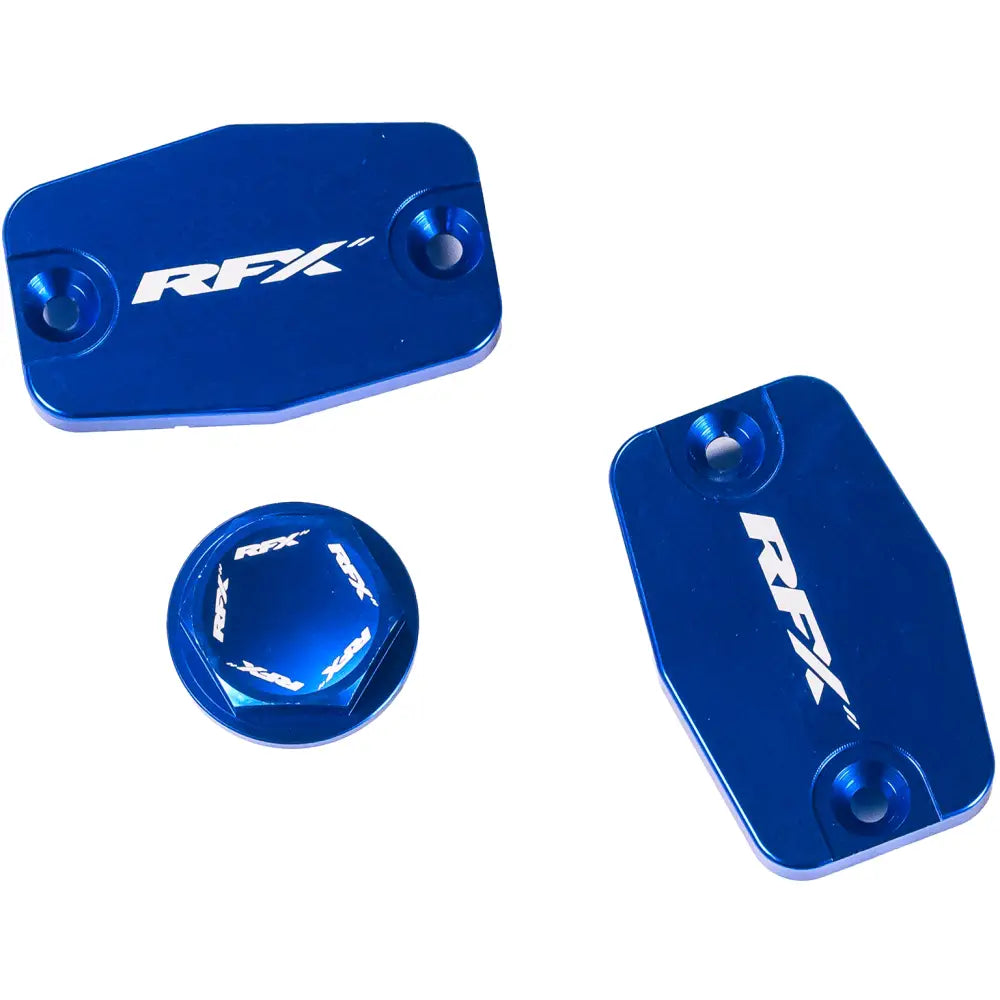 RFX Master Cylinder Covers Brakes FXRC 72300 99BU - Blue Reservoir Cap Kit Husq