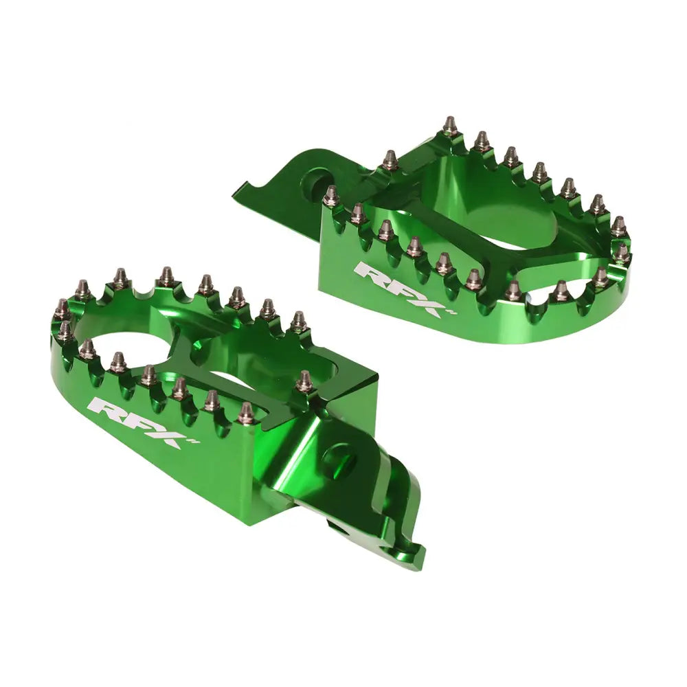 RFX PRO Series Aluminum Footpegs Foot Controls FXFR 20100 99GN - Green