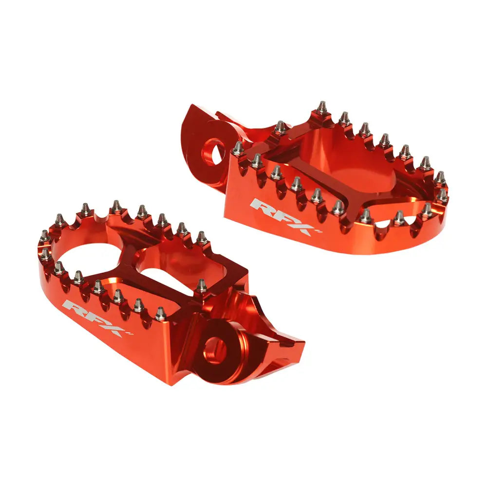 RFX PRO Series Aluminum Footpegs Foot Controls FXFR 50100 99OR - Orange Husq GAS