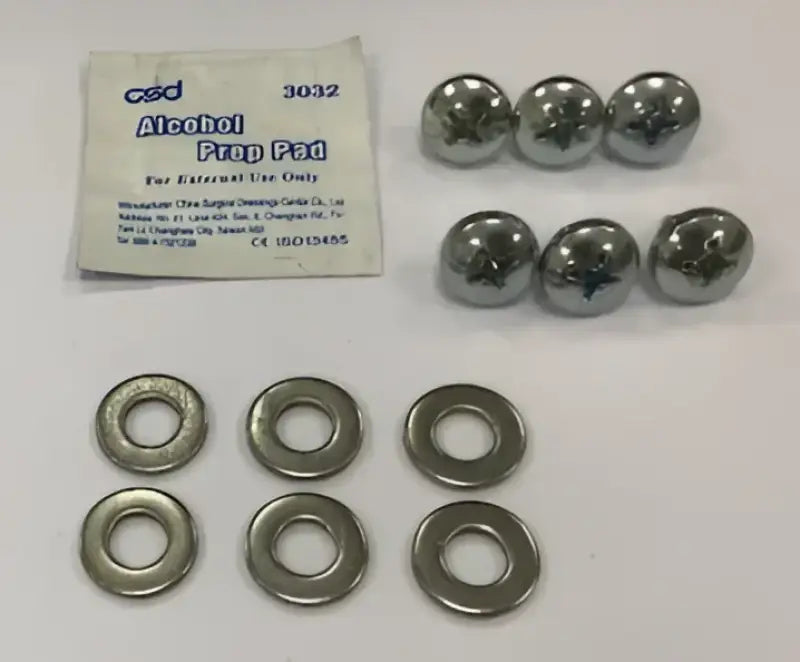 Hardware set with alcohol prep pad for RH5164XH Trailfx Repl Hardware-5164XH