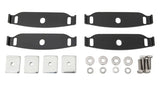Black metal straps, plates, washers, and bolts for Land Rover Discovery RCP base kit