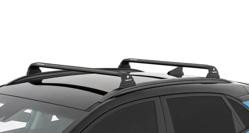 Black crossbars for Hyundai Kona roof rack system with Vortex RVP 2 Bar in black