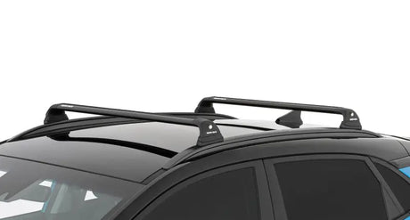Black crossbars for Hyundai Kona roof rack system with Vortex RVP 2 Bar in black