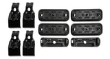 Rhino-Rack 2500 Roof Rack Fitting Kit with 4 Pads and Clamps - Truck & Automotive