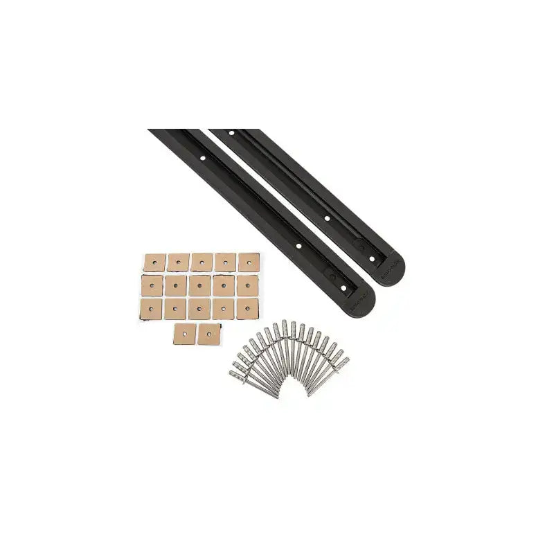 Rhino-Rack Ford Ranger RTS Tracks w/Hardware & End Caps - Pair - Truck Automotive
