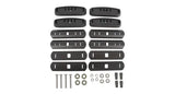Rhino-Rack Generic RCP Base Kit - 4 pcs for RC and RV roof rack systems, black molded pads, screws, washers, and bolts in set