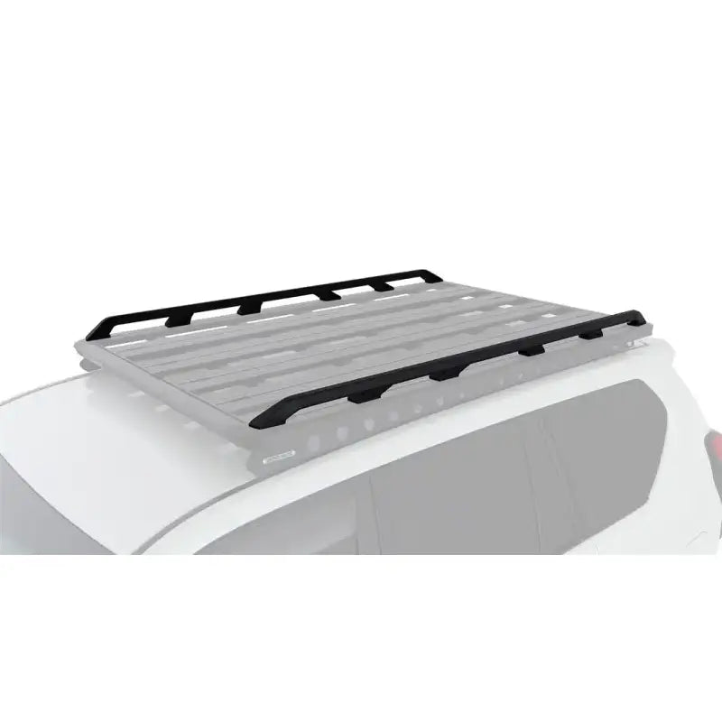 Black roof rack on vehicle using Rhino Rack Pioneer Side Rails for 1328mm length