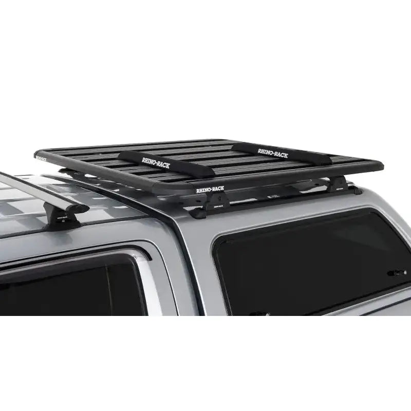 Black Rhino-Rack Pioneer wrap pads with straps on roof rack