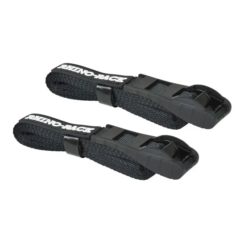 Rhino-Rack Rapid Tie Down Straps w/Buckle Protector - 3.5m/11.5ft - Pair - Black - RTD35P