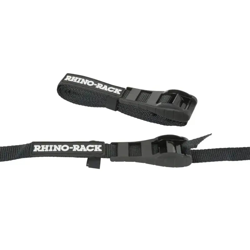 Rhino-Rack Rapid Tie Down Straps w/Buckle Protector - 3.5m/11.5ft - Pair - Black - RTD35P