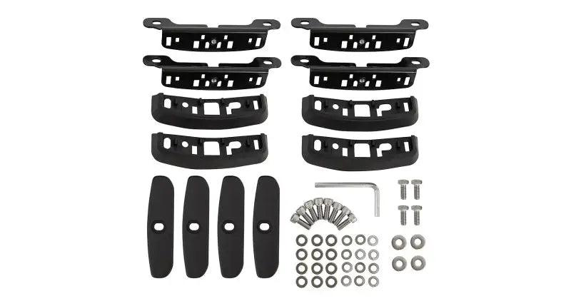 Black roof rack mounting hardware for Rhino-Rack RCP Roof Rack Base Kit