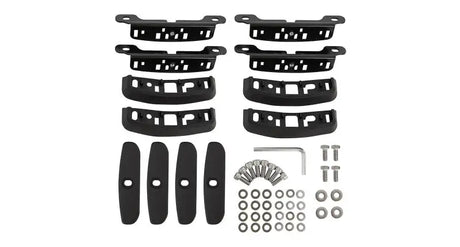 Black roof rack mounting hardware for Rhino-Rack RCP Roof Rack Base Kit