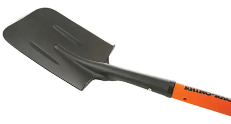 Rhino-Rack Stainless Steel Square Mouth Shovel - Orange Handle/Grey Grip - 43123 - Fabrication