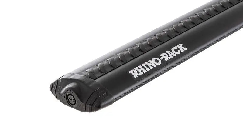 Black Rhino-Rack Vortex Aero Bar with locking mechanism for roof rails, VA135B2