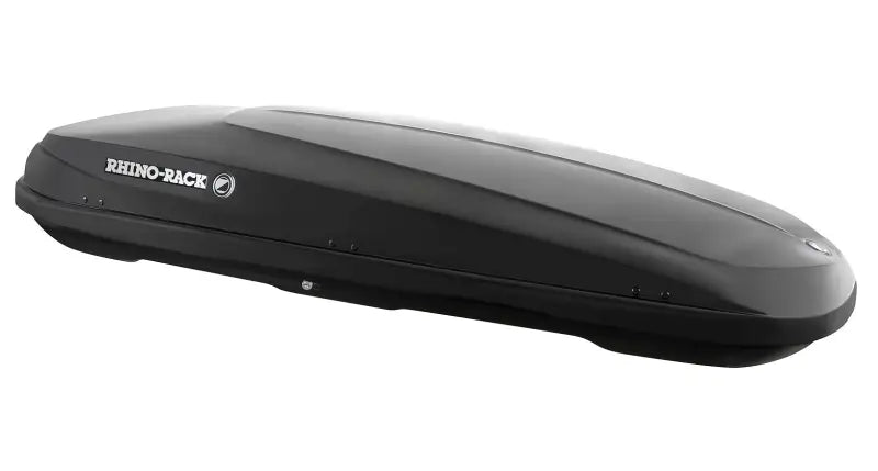 Rhino Rack Zenith Cargo Box 400L - Black and Grey, High-Quality, Aerodynamic, 400L Capacity, Dual Side Opening