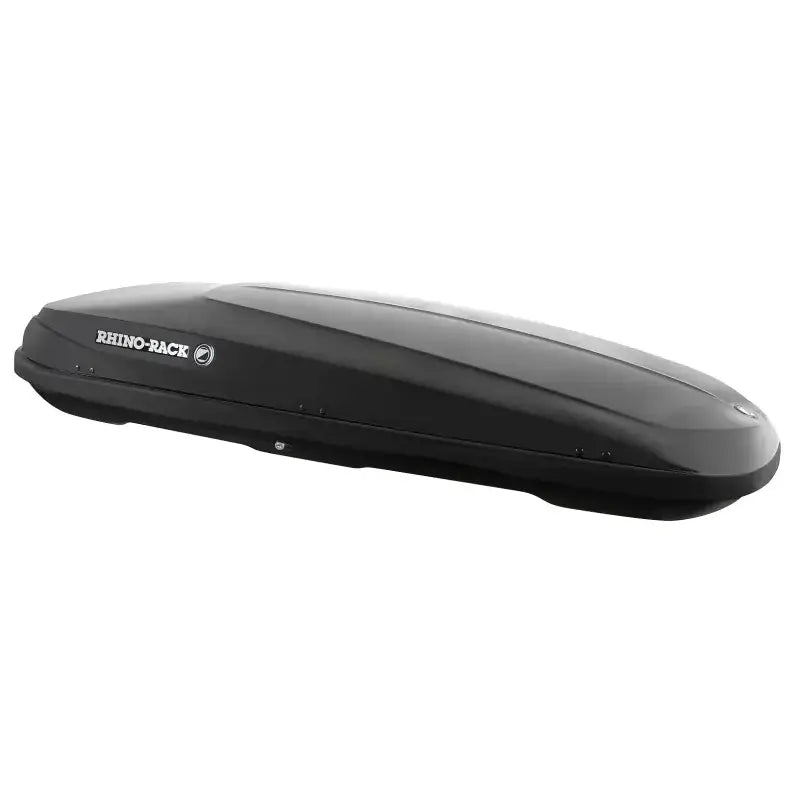 Rhino Rack Zenith Cargo Box 400L - Black and Grey, High-Quality, Aerodynamic, 400L Capacity, Dual Side Opening