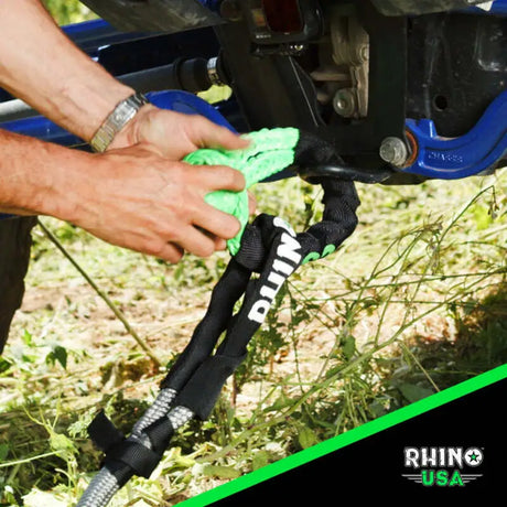 Rhino USA Kinetic Energy Recovery Rope (1.25In X 30Ft) Black - Rhino USA