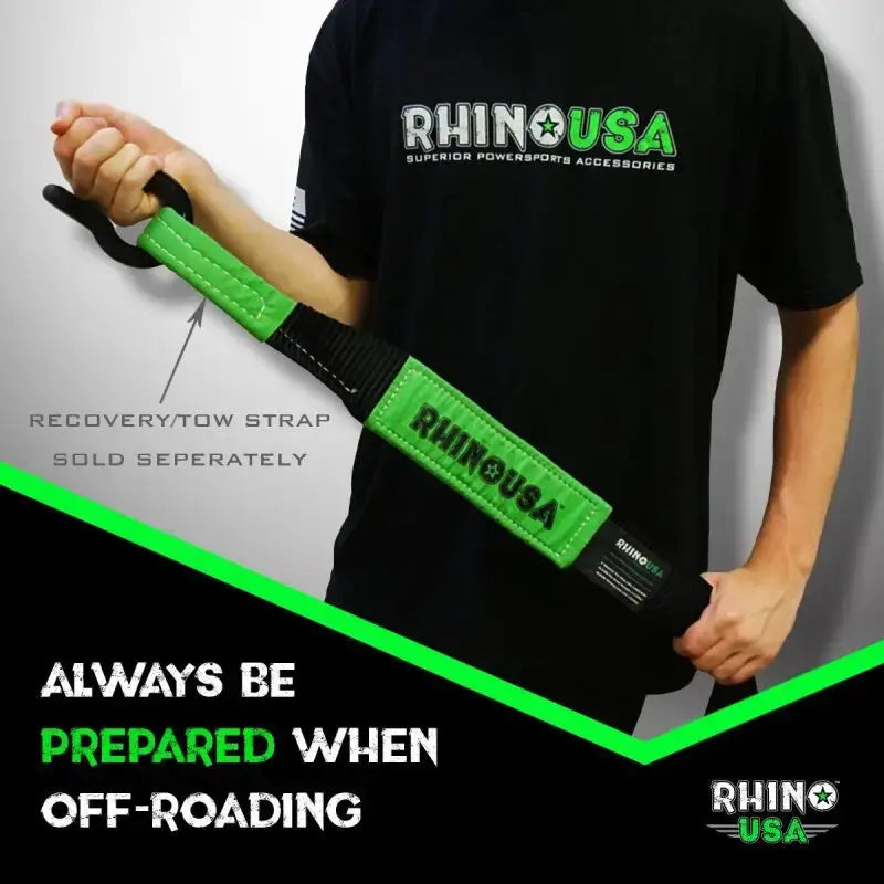 Rhino USA 20Ft Tow Strap/Shackles Combo - Rhino USA