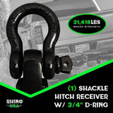 Rhino USA 30Ft Tow Strap/Hitch Combo - Rhino USA