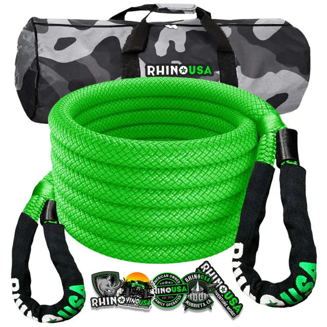 Rhino USA Kinetic Energy Recovery Rope (5/8In X 20Ft) Green - Rhino USA