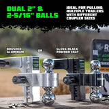 Rhino USA 6In Heavy Duty Drop Hitch - 2In (Silver) - Rhino USA