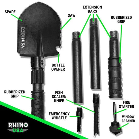 Rhino USA Ultimate Survival Shovel - Rhino USA