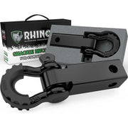 Rhino USA Shackle Hitch Receiver W/ D-Ring (Black) - Rhino USA