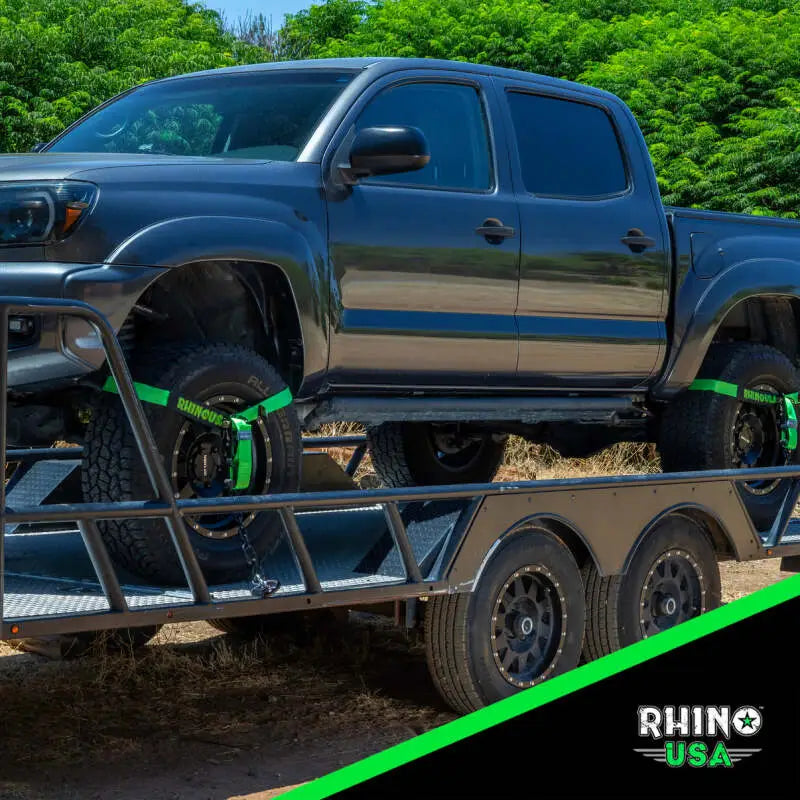 Rhino USA Lasso Straps; Basket Straps - Black - Rhino USA