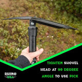 Rhino USA Folding Recovery Shovel W/Pick - Rhino USA