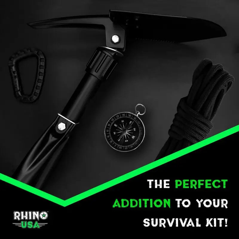 Rhino USA Folding Recovery Shovel W/Pick - Rhino USA
