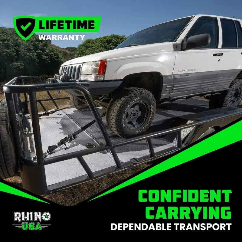 Rhino USA Heavy Duty Vehicle Tie Down Kit (Snap Hook) - Rhino USA