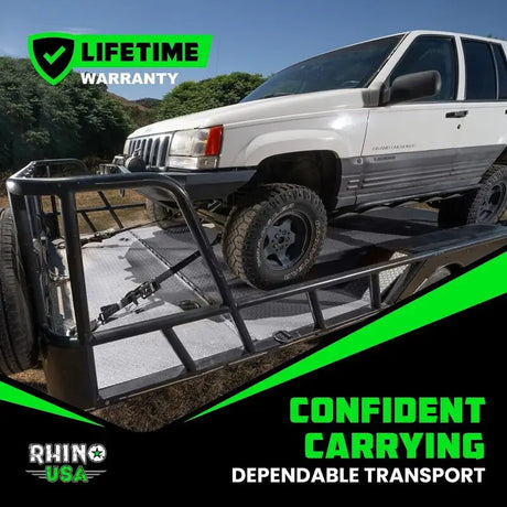 Rhino USA Heavy Duty Vehicle Tie Down Kit (Snap Hook) - Rhino USA