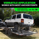 Rhino USA Heavy Duty Vehicle Tie Down Kit (Snap Hook) - Rhino USA