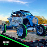 Rhino USA Utv Wheel Chock Tie-Down Kit (2-Wheel Kit) (Green) - Rhino USA