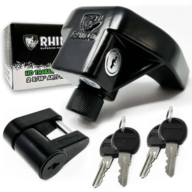 Rhino USA 2 5/16In Trailer Coupler Hd Lock Kit-2-Pieces - Rhino USA