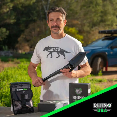 Rhino USA Straight Handle Recovery Shovel W/Pick - Rhino USA