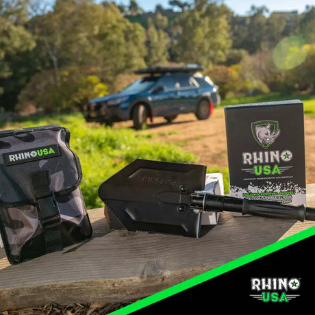 Rhino USA Straight Handle Recovery Shovel W/Pick - Rhino USA