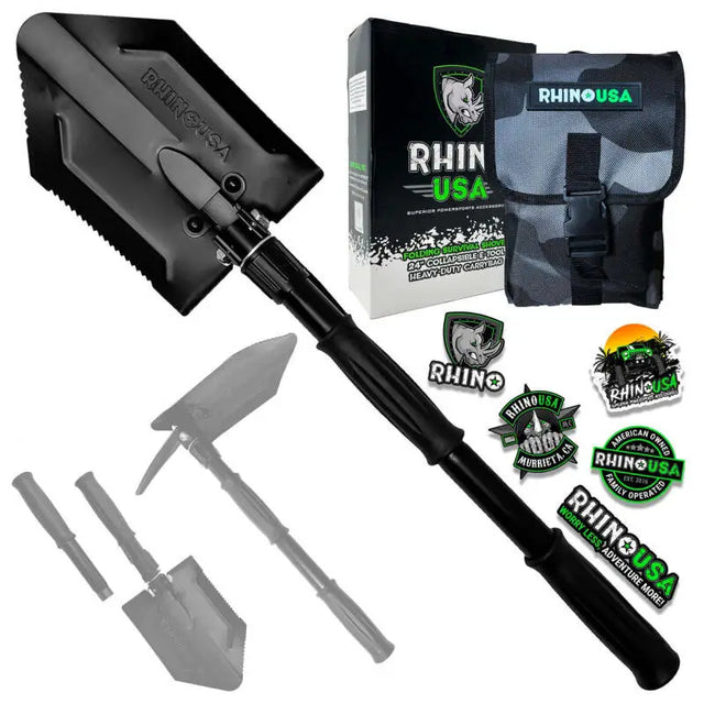 Rhino USA Straight Handle Recovery Shovel W/Pick - Rhino USA
