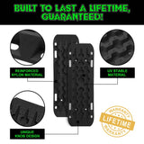 Rhino USA Recovery Traction Boards - Black (Pair) - Rhino USA