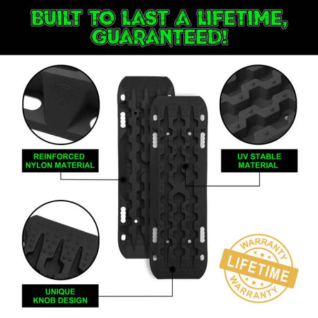 Rhino USA Recovery Traction Boards - Black (Pair) - Rhino USA