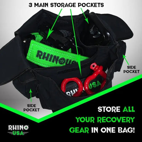Rhino USA Ultimate Recovery Gear Storage Bag (Black) - Rhino USA
