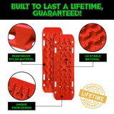 Rhino USA Recovery Traction Boards - Red (Pair) - Rhino USA