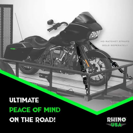 Rhino USA Soft Loops Motorcycle Tie-Down Set 4-Pack Red - Rhino USA