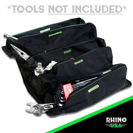 Rhino USA Heavy Duty Off-Road Tool Bag/Roll Black - Rhino USA