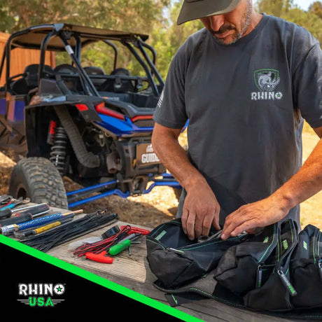 Rhino USA Heavy Duty Off-Road Tool Bag/Roll Black - Rhino USA