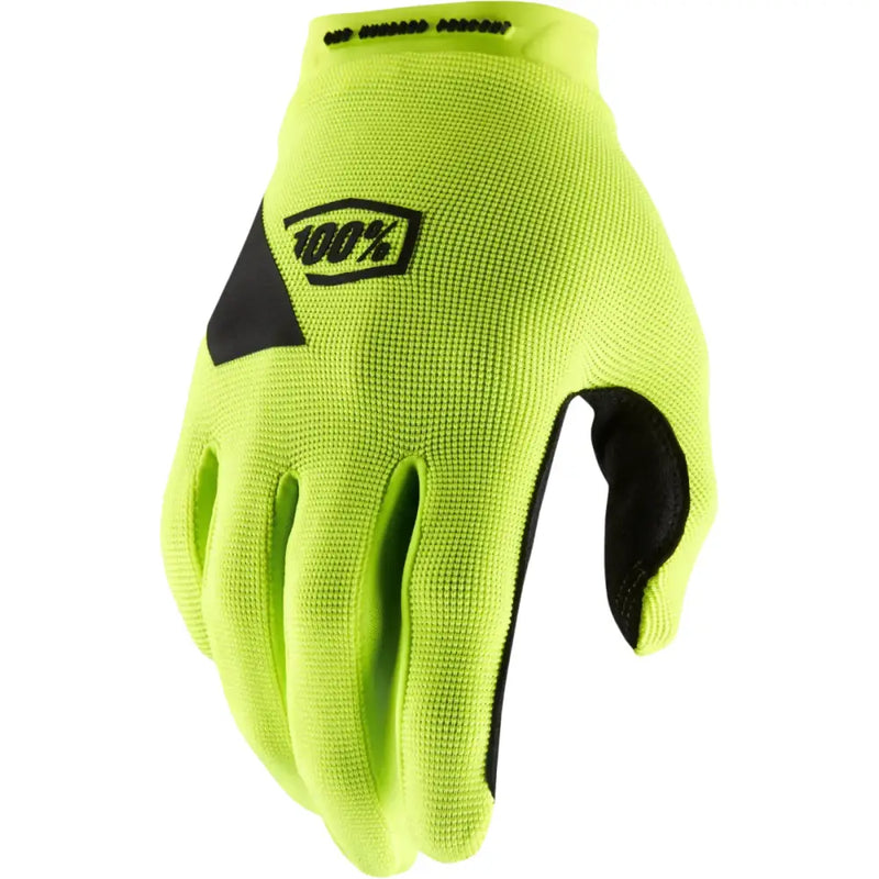 100% Ridecamp Gloves Fluo Yellow 2x